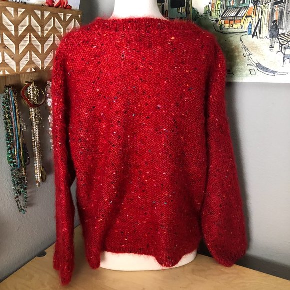 525 Made in America Mohair Blend Sequined Sweater - Picture 3 of 8